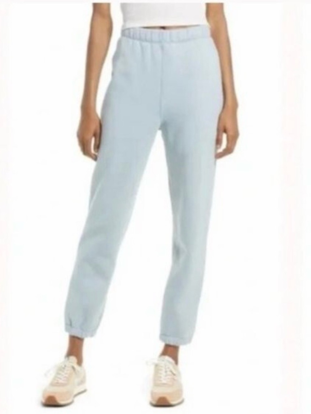 Reformation Blue Tapered Leg Sweatpants